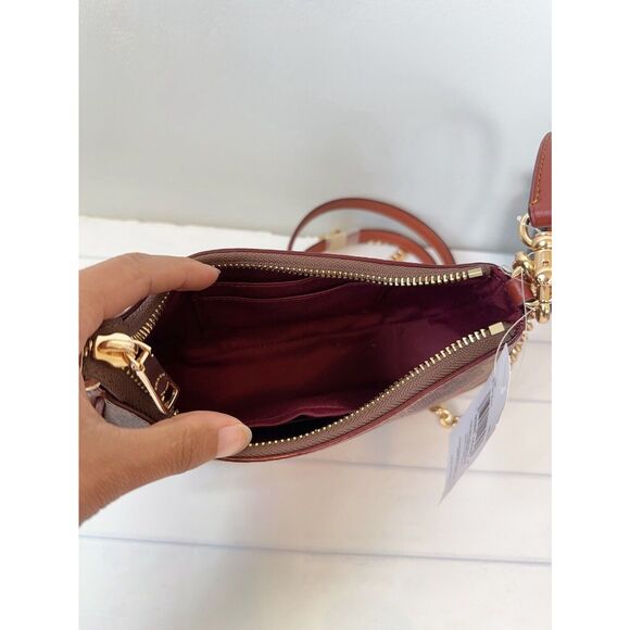 NWT Coach CW321 Teri MINI Signature Canvas Crossbody Bag With Rexy Sticker Print - Picture 6 of 6